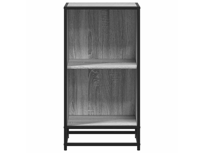 Bibliothèque, meuble de rangement salon sonoma gris 40x35x76 cm bois d'ingénierie - Conforama D