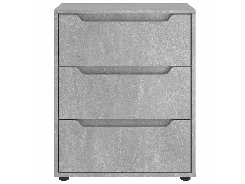 Buffet salon visnes gris béton 60x40x73 cm bois d'ingénierie - Conforama E