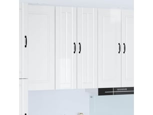 Meuble mural de cuisine, armoire de cuisine blanc brillant 60x31x100cm shl7777