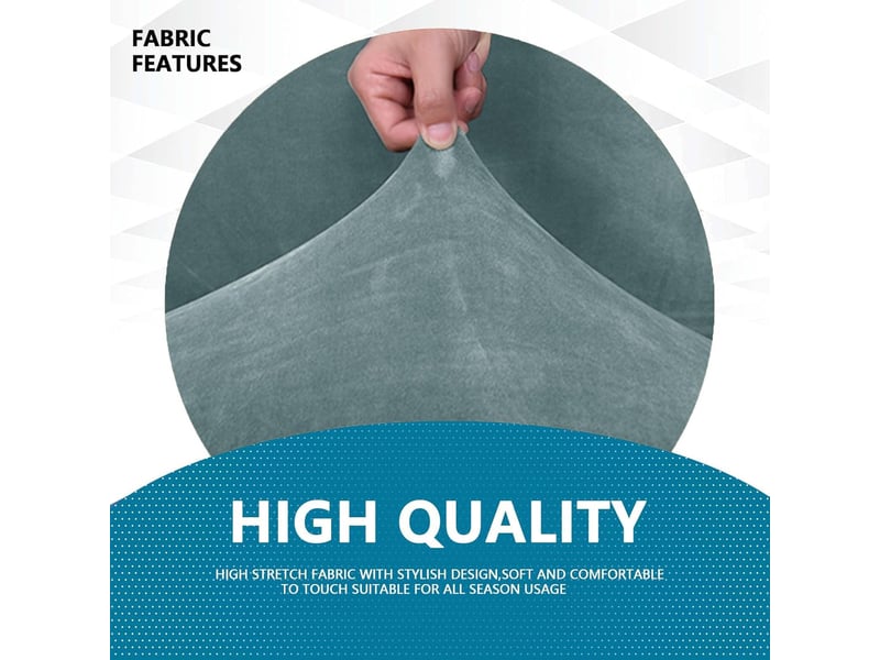  Housse de canapé en velours 2 places(139-175cm), sofa cover extensible  - Conforama E