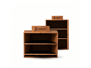 Présentoir de comptoir beardburys naturel bois 38 x 19 x 29 cm