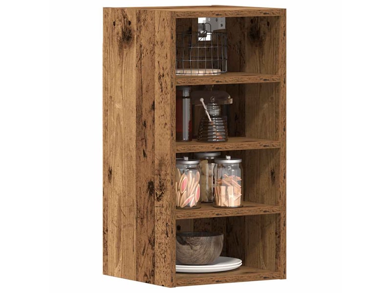  Meuble de rangement cuisine, armoire suspendue bois ancien 30x29,5x60 cm bois d'ingénierie  - Conforama B