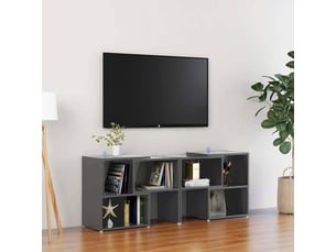 Meuble tv coloris gris 104 cm <strong></strong>  <strong></strong>