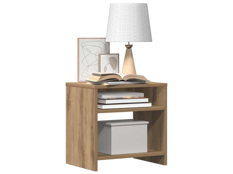  Table de chevet - cabinet de chevet - table de nuit chêne artisanal 40x30x40 cm bois d'ingénierie  - Conforama C