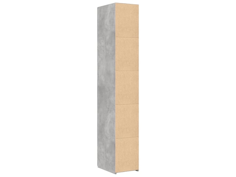  Buffet haut - bahut - meuble de rangement gris béton 30x42,5x185 cm bois d'ingénierie  - Conforama D