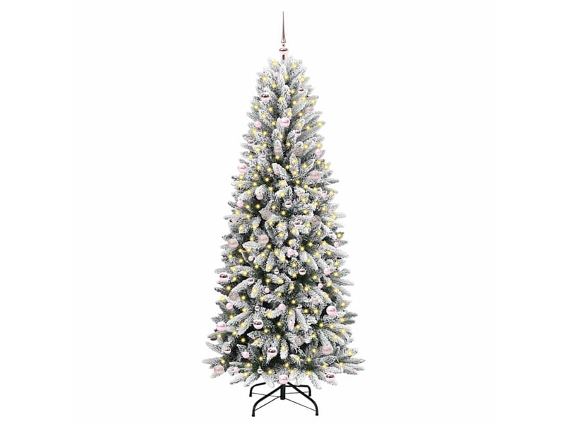  Sapin de noël - arbre de noël artificiel blanc 240 cm  - Conforama C