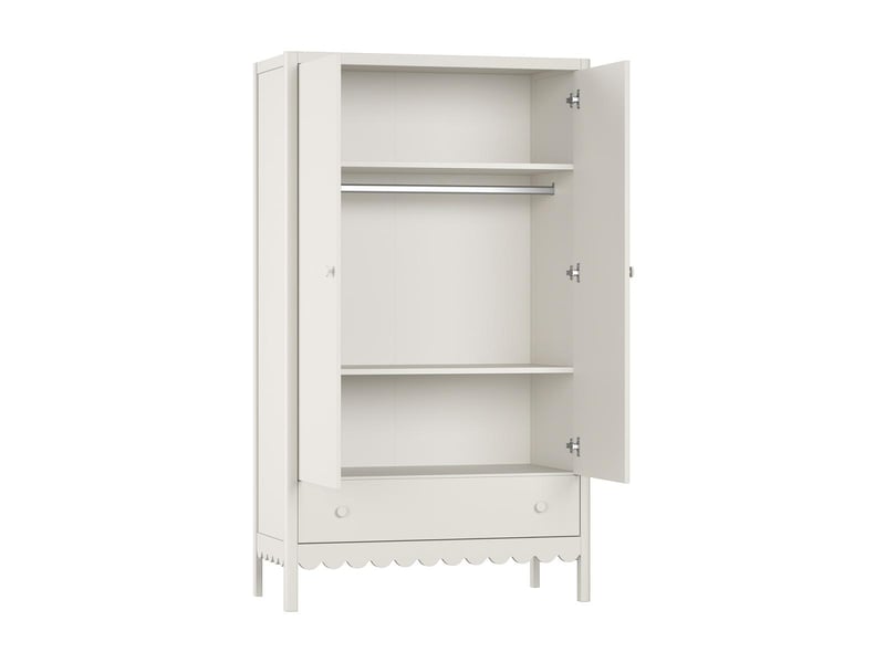  Ensemble chambre swingo lit bébé 60x120 + table à langer + armoire 2 portes clay SWCO0504 - Conforama E