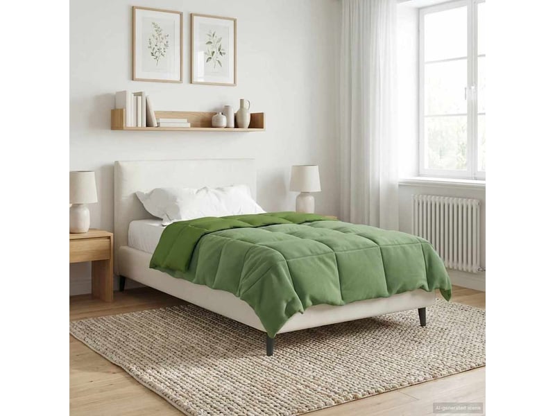  Duvet - couette complet toute l'année 155 x 220 cm 4 saisons vert  - Conforama B