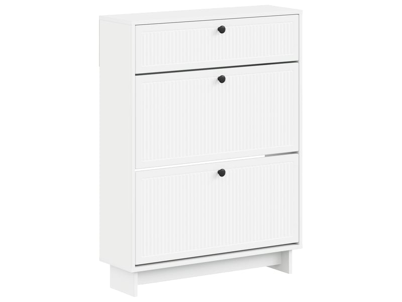  Meuble à chaussures, armoire à chaussures ede 78x24x103 cm bois d'ingénierie shl7131  - Conforama A