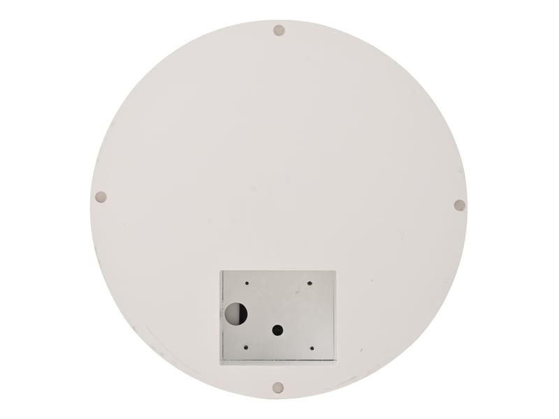  Table basse 70x70x35,5 cm plateau rotatif à 360° led mdf blanc  - Conforama D