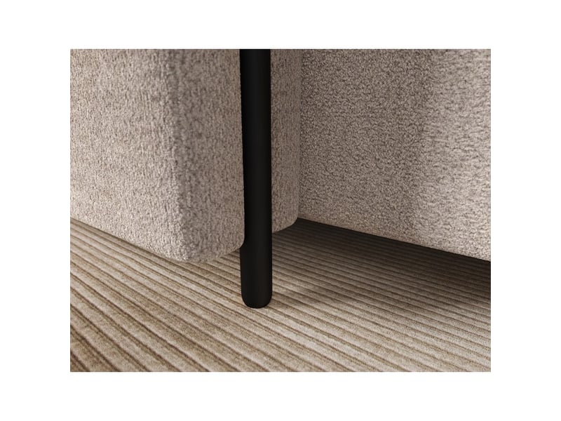  Canapé d'angle convertible arvessa beige sable – angle gauche avec coffre  - Conforama E