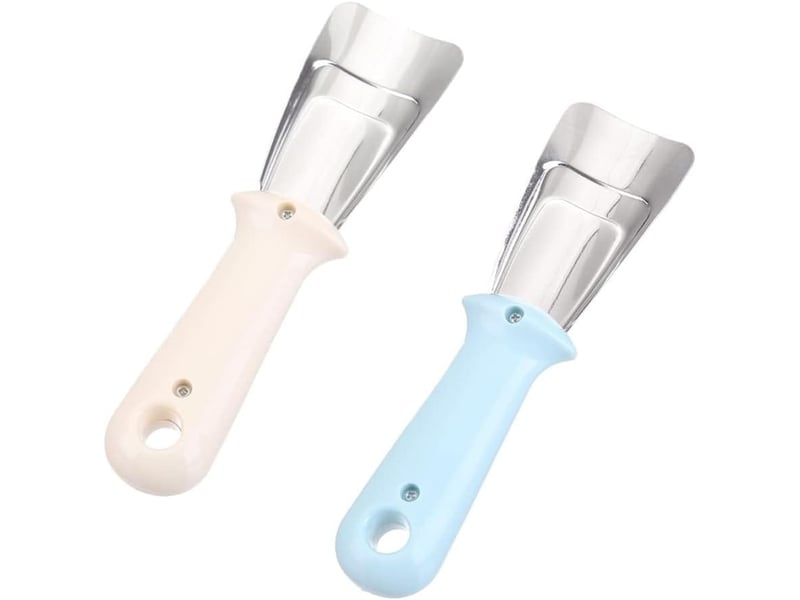  2 pièces grattoir - pour réfrigérateur, dégivreur, grattoir de dégivrage -pelle à dégivrage - grattoir glace(bleu et beige)  - Conforama A