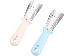 2 pièces grattoir - pour réfrigérateur, dégivreur, grattoir de dégivrage -pelle à dégivrage - grattoir glace(bleu et beige)