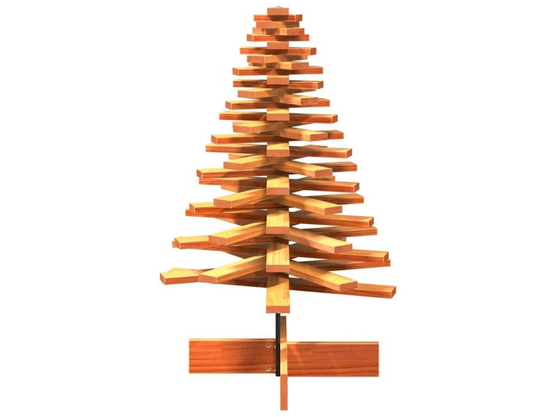  Arbre de noël, sapin de noël en bois pour décoration 100 cm bois de pin massif  - Conforama D