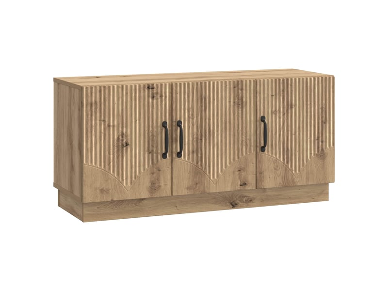  Meuble tv - banc tv - meuble de rangement 99 x 34,5 x 47 cm chêne artisanal bois d'ingénierie  - Conforama A