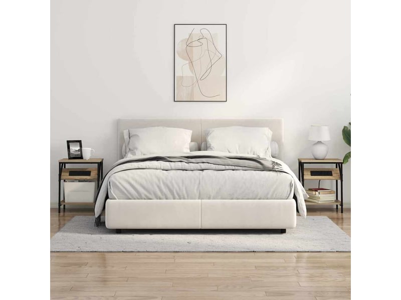 Table de chevet, table de nuit chêne sonoma 38 x 30 x 48 cm - Conforama D