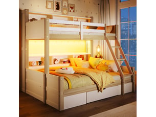 Lit superposé 140x200 cm <strong>MODENUIT </strong>  <strong></strong> coloris bicolore