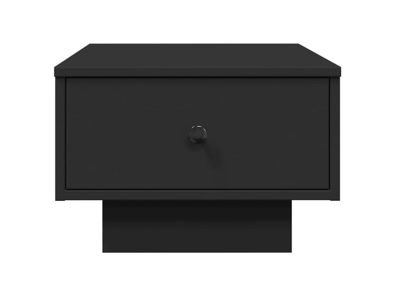  Table basse - table de salon - table à thé noir 60x45x31 cm bois d'ingénierie  - Conforama D