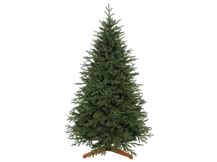Sapin de noël artificiel 180 cm, arbre de noël, 2081 branches articulées en pe et pvc ignifuge, support en bois robuste