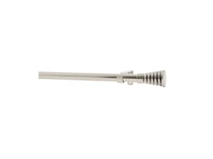 Kit de tringle extensible en métal avec embouts cannelés d1916 mm 160-300 cm