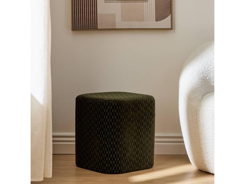  Pouf selia carré 35x35cm vert SELIA - Conforama D