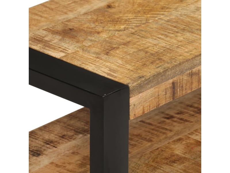  Meuble tv - banc tv - meuble de rangement 120x30x45 cm bois massif de manguier  - Conforama D