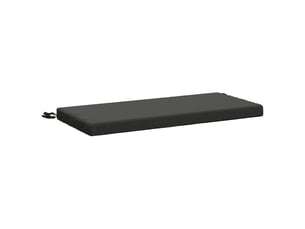 Coussin de banc, coussin d'assise, coussin de canapé soest 100 % polyester anthracite 60 x 40 x 5 cm cf52986