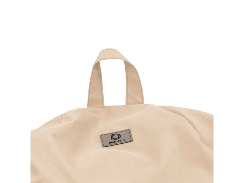  Pouf poire xl 110x120 beige - déhoussable &amp; imperméable (garni billes)  - Conforama D