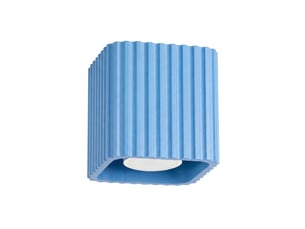 Plafonnier riff 1 azur gu10 aluminium moderne 10x10x10cm