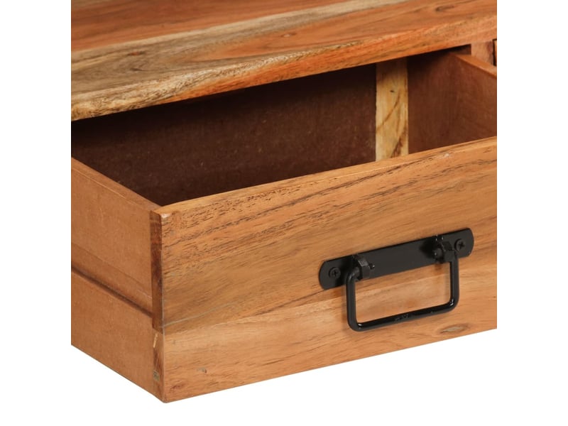  Meuble tv - banc tv - meuble de rangement 120x30x45 cm bois d'acacia massif  - Conforama E