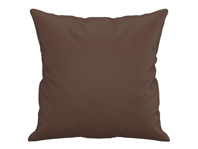  Lot de 2 coussins décoratifs marron 40x40 cm similicuir cf60875  - Conforama D
