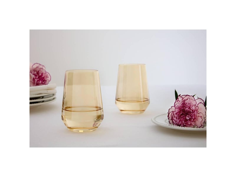 Lot de 4 gobelets ambre 41cl AMBRE - Conforama E