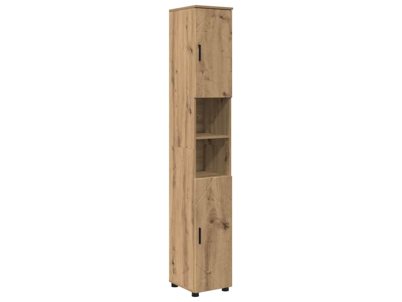  Cabinet de salle de bain, armoire salle de bain chêne artisanal 30 x 35 x 192 cm cf65281  - Conforama A