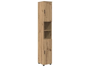 Cabinet de salle de bain, armoire salle de bain chêne artisanal 30 x 35 x 192 cm cf65281