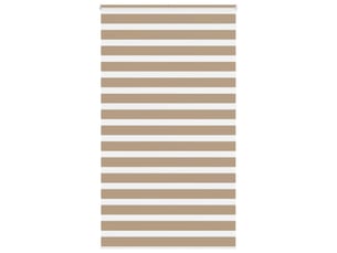 Store zèbre, store de fenêtre marron sable largeur du tissu 120,9 cm polyester cf48763
