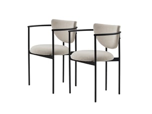 Lot de 2 chaises de salle à manger,78x60x56 cm,avec accoudoirs,tissu,kaki