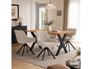 Ensemble table rectangulaire 4 chaise(s) <strong>GOEURVANT</strong> <strong></strong>