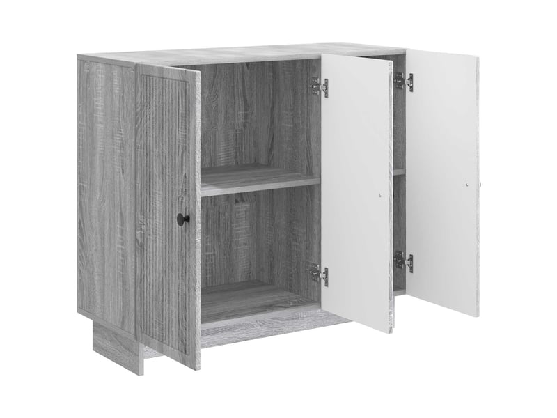  Buffet - bahut - meuble de rangement sonoma gris 89 x 34,5 x 80 cm bois d'ingénierie  - Conforama E