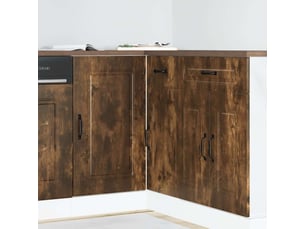 Meuble de rangement, armoire de cuisine kalmar chêne fumé bois d'ingénierie shl4469