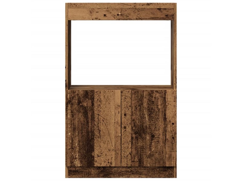  Buffet haut, meuble de rangement vieux bois 63x33x100 cm bois d'ingénierie  - Conforama E