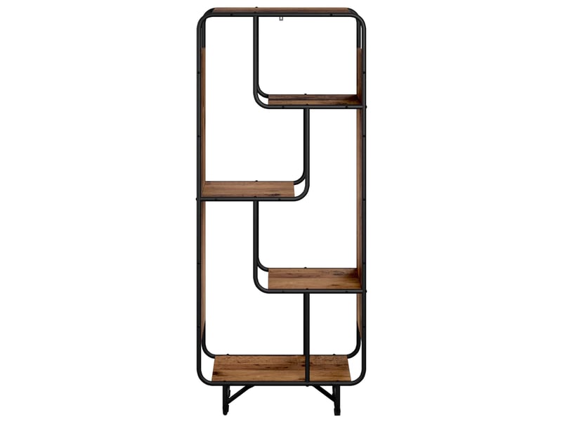  Buffet haut, buffet de rangement bois ancien 60x37,5x144 cm bois d'ingénierie  - Conforama C