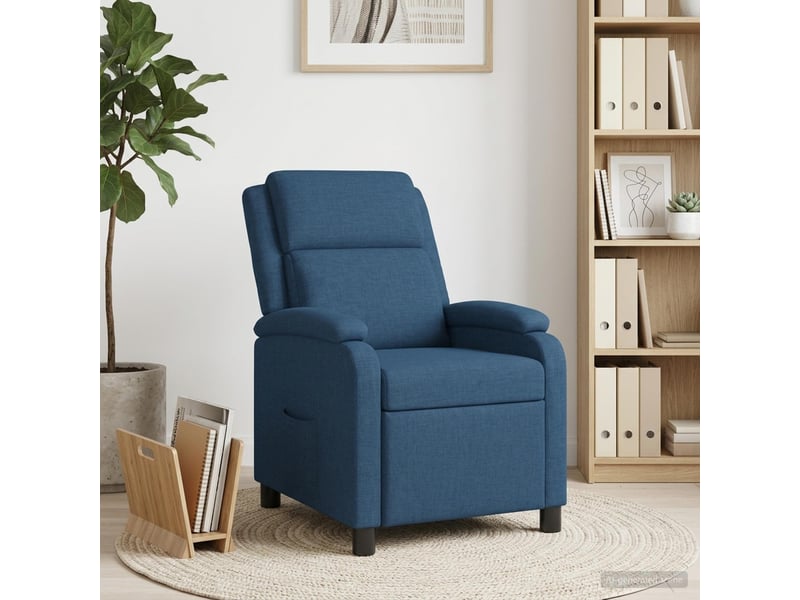 Vidaxl fauteuil inclinable bleu tissu - Conforama B
