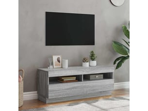 Meuble tv coloris gris 100 cm <strong></strong> <strong></strong>