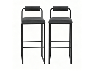 tabouret de bar <strong>HAUSS SPOLE</strong> - gris hauteur d'assise 75 cm vendu Par paire