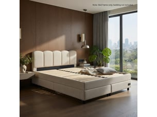 Lit simple 90x190 cm <strong>GUTENACHT</strong> <strong></strong> coloris beige