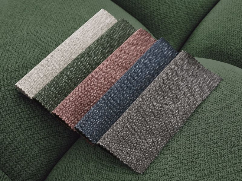  Bobochic canapé droit fixe mont-blanc tissu chiné vert  accoudoir droit MONT-BLANC - Conforama C