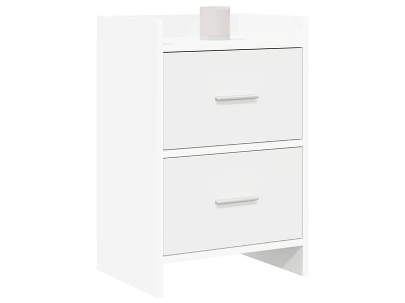  Tables de chevet - cabinet de chevet - table de nuit blanc 40 x 30 x 60 cm bois d'ingénierie  - Conforama B