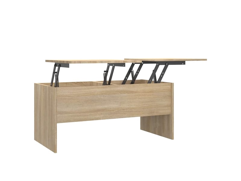  Table basse rectangulaire | table de salon chêne sonoma 102x50,5x46,5 cm bois d'ingénierie  - Conforama A