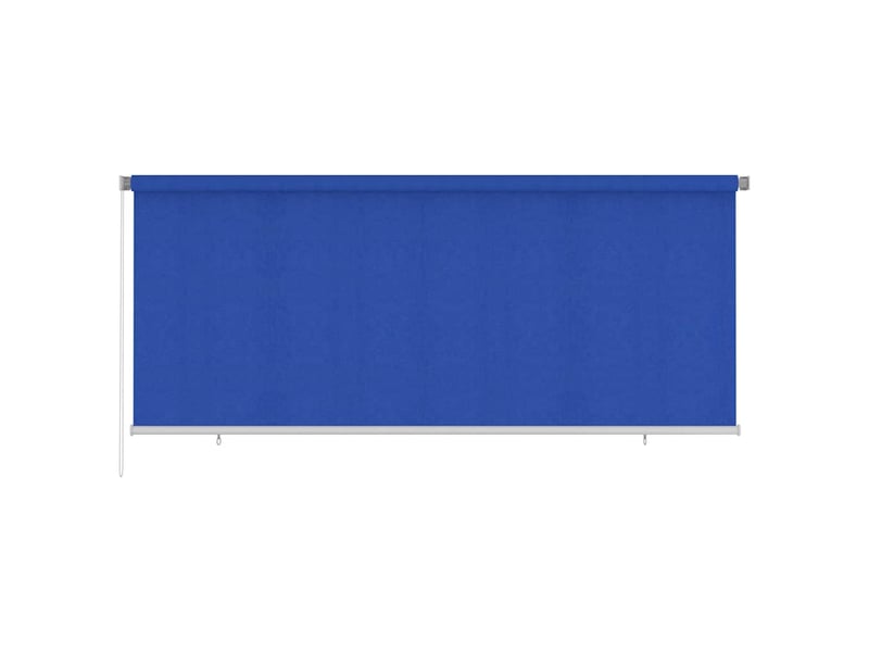  Store enrouleur, store roulant d'extérieur 355 (l) x 140 (h) cm bleu hdpe cf47396  - Conforama B