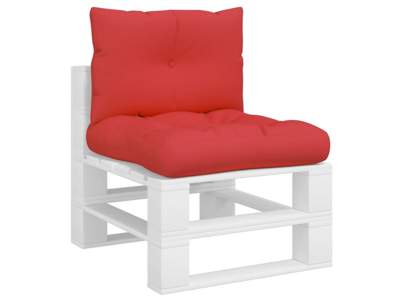  Lot de 2 coussins de palette, coussins de canapé rouge tissu cf59612  - Conforama C